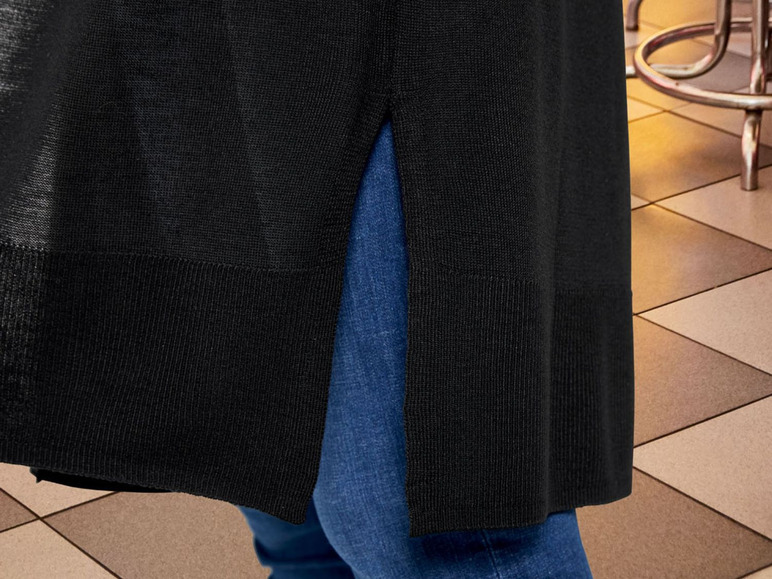 Gehe zu Vollbildansicht: ESMARA® Longcardigan Damen, mit Seitenschlitzen, aufgesetzte Taschen, mit Viskose - Bild 13