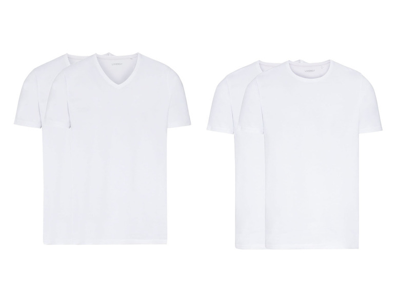 Gehe zu Vollbildansicht: LIVERGY T-Shirts Herren, 2 Stück - Bild 1