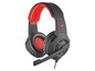 Schwarz-rote Gaming-Headset mit CXT-Logo