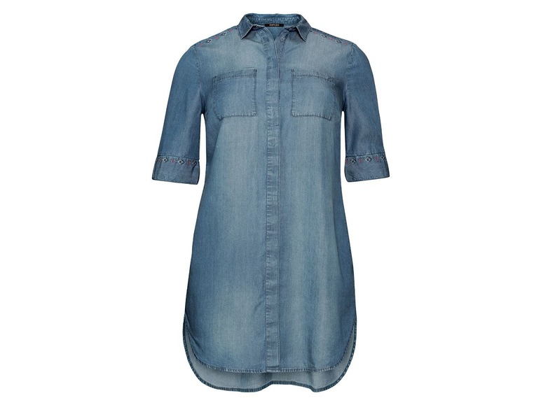 Gehe zu Vollbildansicht: ESMARA® Kleid, in Jeans-Optik, legere Passform, aus Lyocell - Bild 2