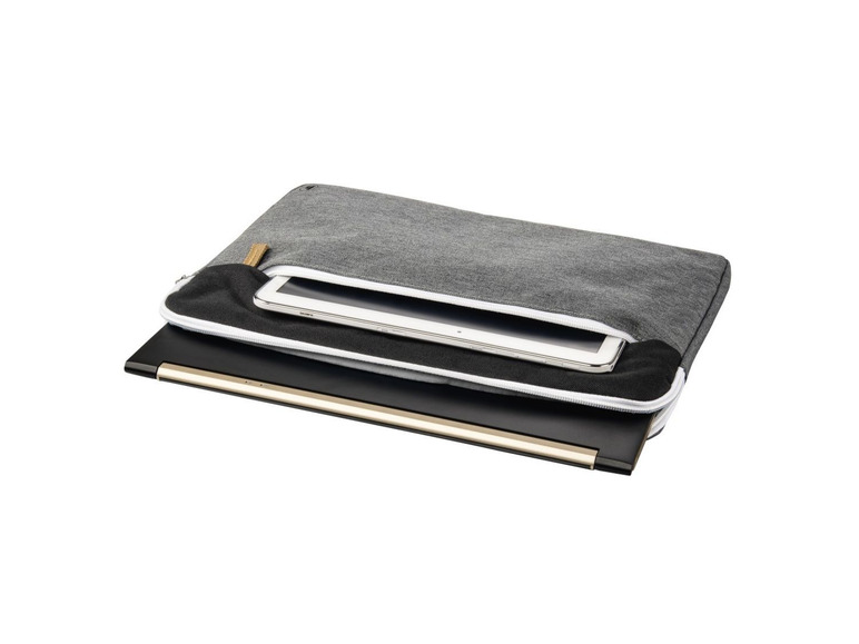 Gehe zu Vollbildansicht: Hama Notebook-Sleeve Florenz, bis 34 cm (13,3), Schwarz/Grau - Bild 3