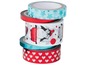 Washi Tape mit Weihnachtsmotiven: Pinguine, Sterne und Herzen.
