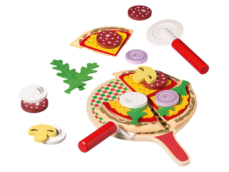Gehe zu Vollbildansicht: PLAYTIVE® Pizza Set, 35-teilig, mit Echtholzelementen - Bild 2