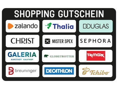 Wunschgutschein Shopping - Digital Code 25€