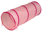 Ein rosa Spieltunnel mit rosafarbenen Kanten.