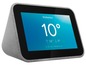 Ein grauer Google Nest Hub mit einer Wettervorhersage auf dem Bildschirm.