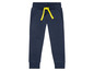 Blaue Jogginghose mit gelbem Kordel