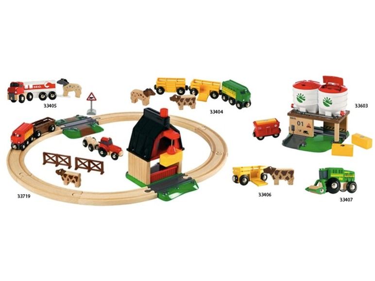 Gehe zu Vollbildansicht: BRIO World Bauernhofset »33719«, 20-teilig, mit Lok, Traktor und Magnetkran, ab 3 Jahren - Bild 5