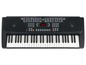 Eine schwarze Funkey-Keyboard mit 100 Styles und 100 Stimmen.