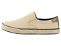 Beige Slip-ons mit Espadrille-Sohle.