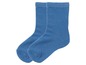 Zwei Paar blaue Socken.