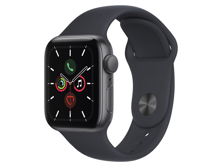Gehe zu Vollbildansicht: Apple Watch SE 40 mm, Aluminiumgehäuse space grau - Bild 1