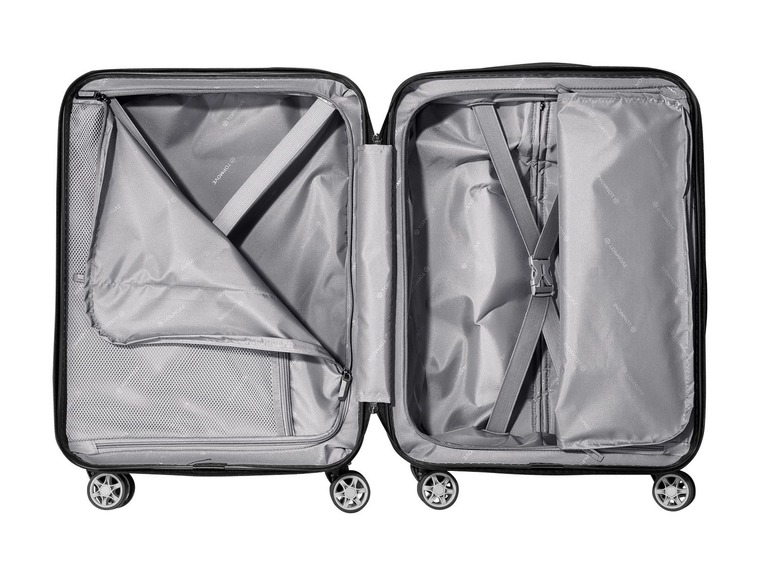 Gehe zu Vollbildansicht: TOPMOVE® Handgepäckkoffer, 30 l, aus Polycarbonat, 4 Komfort-Zwillingsrollen (360°) - Bild 8
