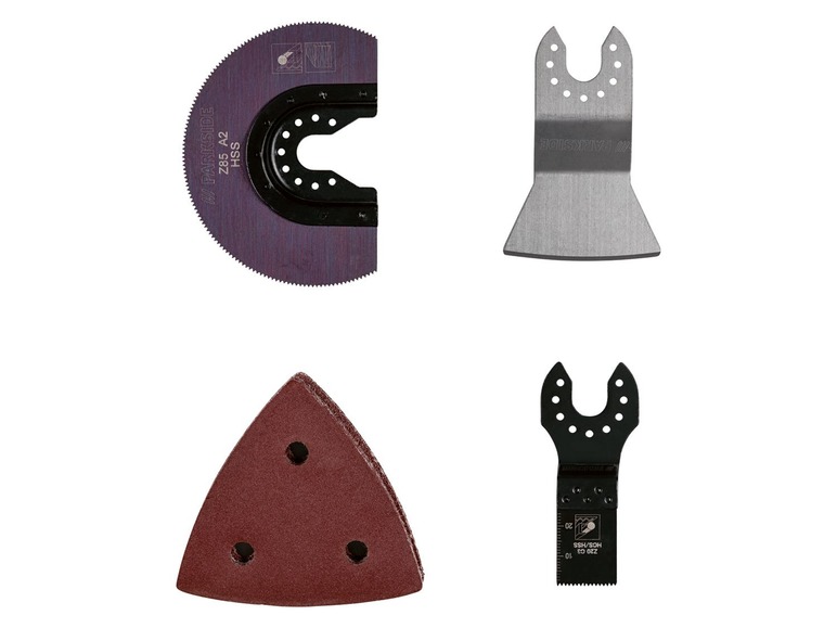 Parkside Sägeblätter und Schleifpapier für Multitool