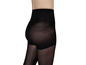 Schwarze Strumpfhose mit verstärktem Bund.