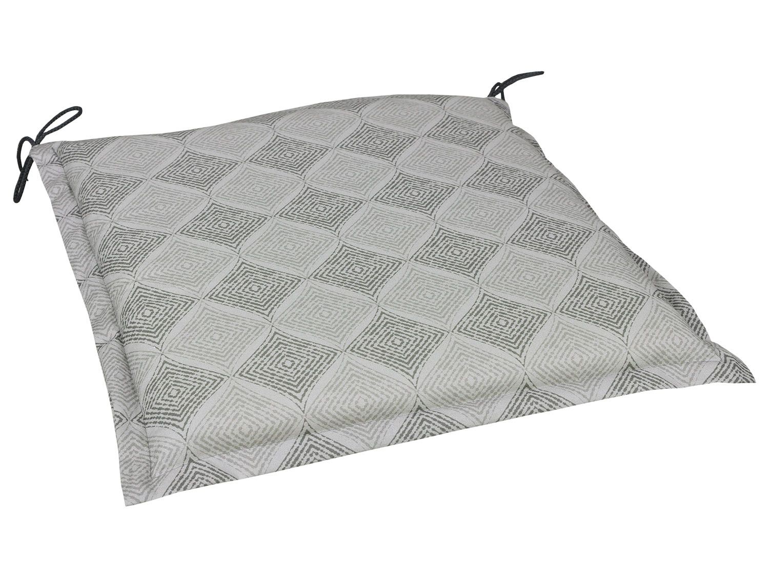 GO-DE TEXTIL Gartenauflage Raute (2er Set Kissen 5 cm, Grau) – Bild 2 von 2