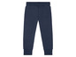 Dunkelblaue Jogginghose mit elastischem Bund.