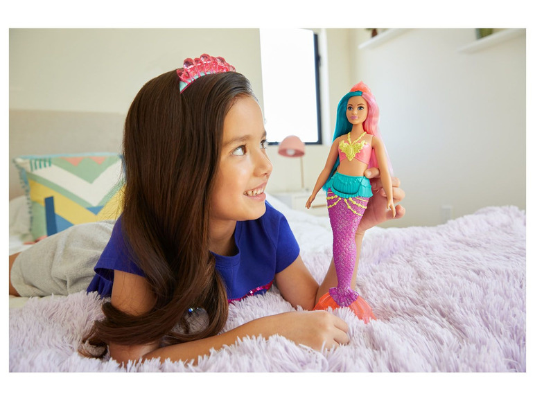 Gehe zu Vollbildansicht: Barbie Dreamtopia Meerjungfrau Puppe (türkis- und pinkfarbenes Haar) - Bild 2