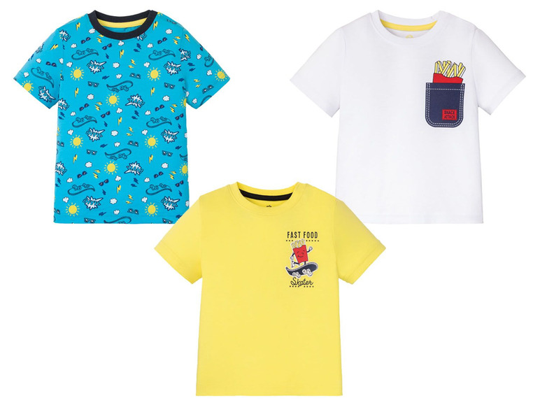 Gehe zu Vollbildansicht: lupilu 3 Kleinkinder Jungen T-Shirts - Bild 2