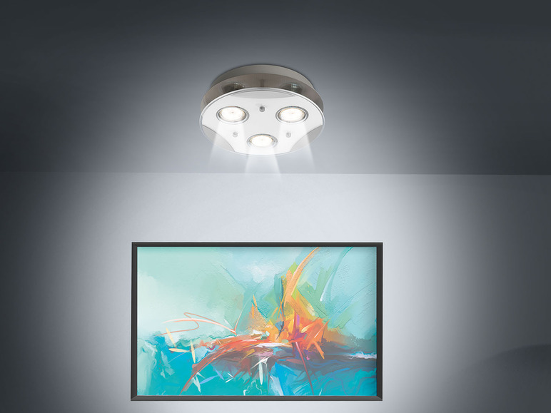 Gehe zu Vollbildansicht: LIVARNO home Wand-/ Deckenleuchte LED 3 flmg. - Bild 4