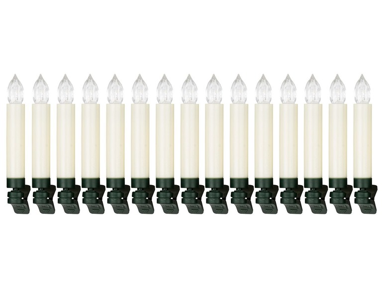 Gehe zu Vollbildansicht: MELINERA® 15 LED-Weihnachtsbaumkerzen - Bild 6