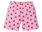 Rosa Shorts mit Herzchenmuster