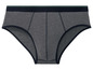 Graue Unterhose mit blauem und grünem Bund