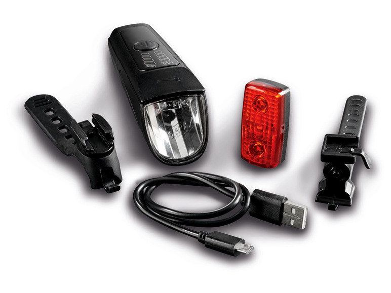 Gehe zu Vollbildansicht: CRIVIT® LED Fahrradleuchtenset, 2-teilig, mit Akku - Bild 2