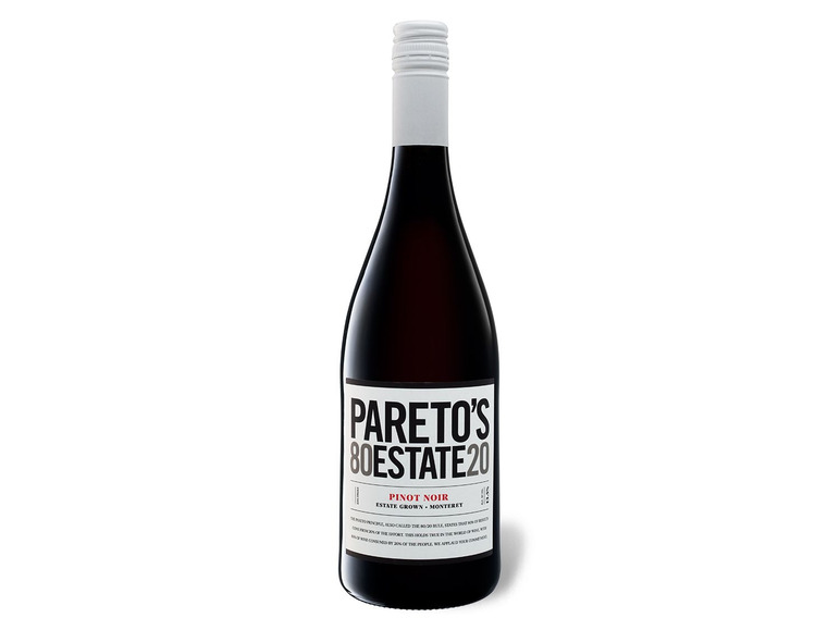 Gehe zu Vollbildansicht: Pareto’s Estate 80/20 Pinot Noir trocken, Rotwein 2018 - Bild 1