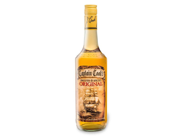 Gehe zu Vollbildansicht: JAMES COOK Captain Cook´s Smooth & Spiced (Rum-Basis) 35% Vol - Bild 1
