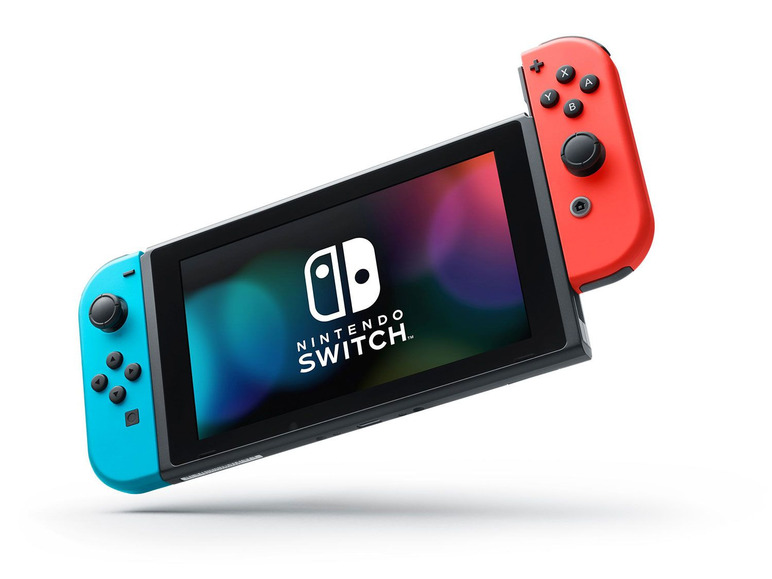 Gehe zu Vollbildansicht: Nintendo Switch Konsole, mit Joy-Con-Controllern, in Neonfarben - Bild 7