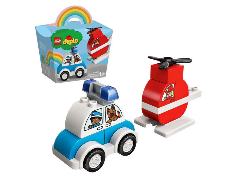 Gehe zu Vollbildansicht: LEGO® DUPLO® 10957 »Mein erster Feuerwehrhubschrauber und mein erstes Polizeiauto« - Bild 6