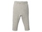 Gestreifte Babyhose in Grau und Weiß