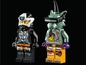 LEGO Ninjago Figuren: ein Ninja und ein Monster mit futuristischen Details.