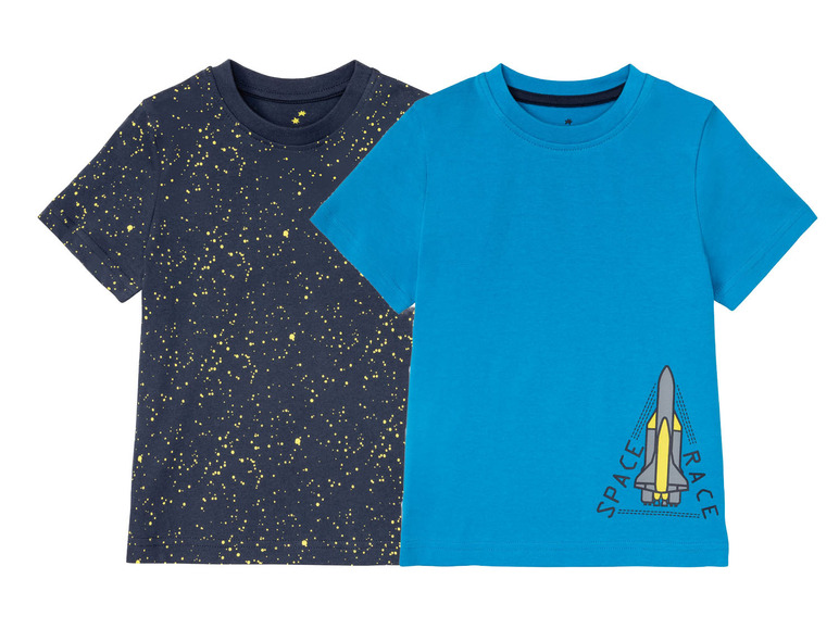 Gehe zu Vollbildansicht: lupilu 2 Kleinkinder Jungen T-Shirts, mit Print - Bild 8