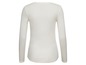 Weißes Langarmshirt für Damen.