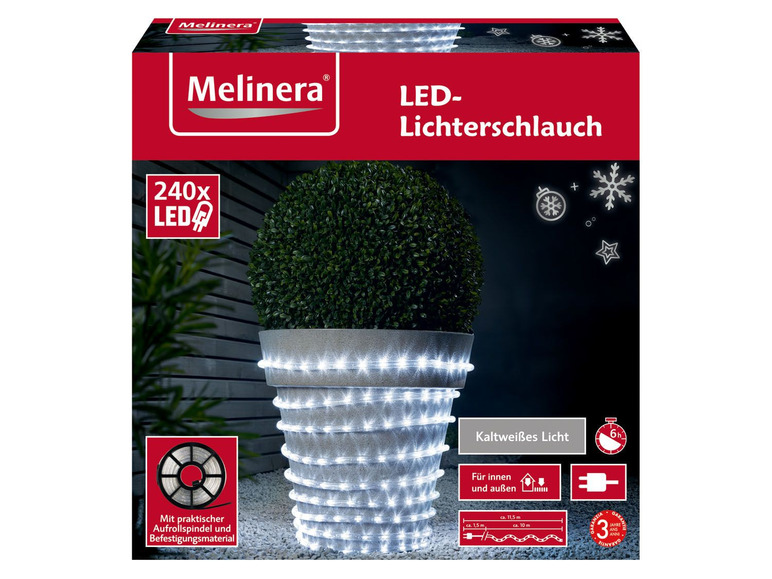 Gehe zu Vollbildansicht: MELINERA® Lichterschlauch, 240 LEDs, 6-Stunden-Timer - Bild 6