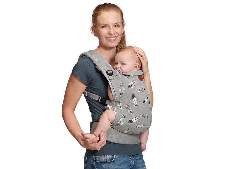 Gehe zu Vollbildansicht: Kinderkraft Babytrage »Milo«, vor dem Bauch & auf dem Rücken tragbar, ergonomisches Design - Bild 9