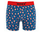 Blaue Boxershorts mit Weihnachtsmann-Motiv von Mexx.