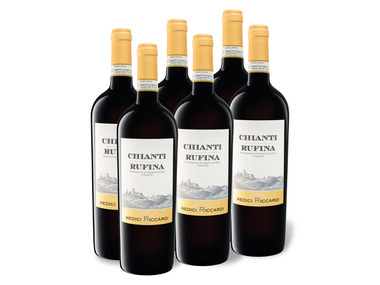 6 x 0,75-l-Flasche Weinpaket Casato dei Medici Riccardi Chianti Rufina DOCG trocken, Rotwein
