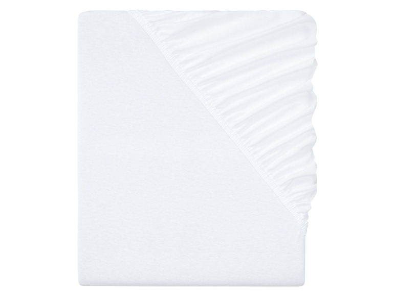 Weißes Spannbettlaken