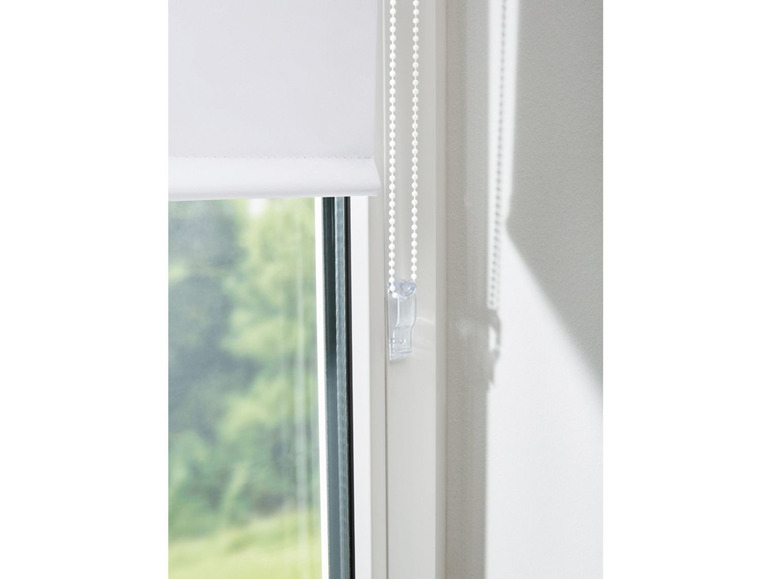 Gehe zu Vollbildansicht: Thermo-Rollo, für Fenster, mit lichtreflektierender Rückseite, Seitenzug, Montageschiene - Bild 6