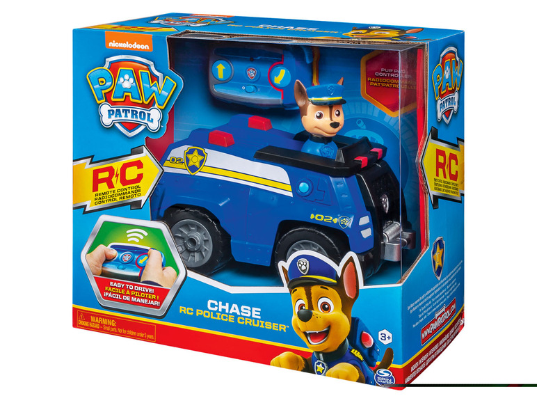 Ein ferngesteuertes Polizeiauto von Chase aus der Paw Patrol.