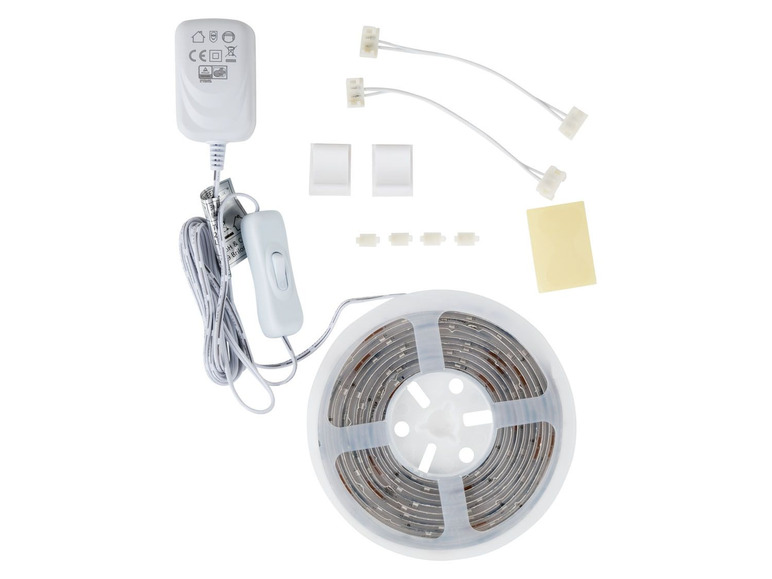 Gehe zu Vollbildansicht: LIVARNO LUX® LED-Band, individuell kürzbar, mit 2 Verbindern, 2 Kabelhalter, Transportrolle - Bild 5