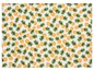 Weißes Geschirrtuch mit Ananas-Muster.