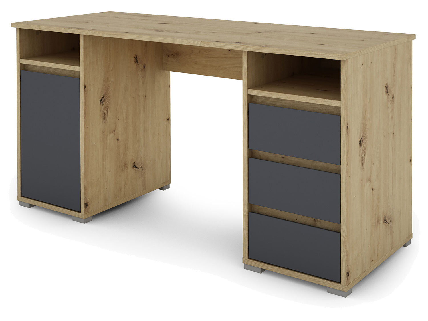 byLIVING Schreibtisch Lobo (Artisan Eiche / Anthrazit) | 04251942206395