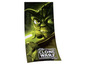 Ein Strandtuch mit Yoda aus Star Wars: The Clone Wars.