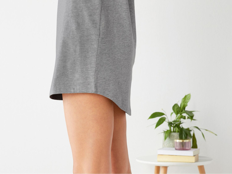 Gehe zu Vollbildansicht: ESMARA® Bigshirt Damen, mit verlängerter Rückenpartie, Print, mit Baumwolle - Bild 5