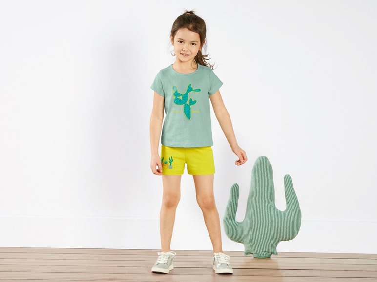 Gehe zu Vollbildansicht: LUPILU® Kleinkinder T-Shirts Mädchen, 2 Stück, aus Baumwolle - Bild 19