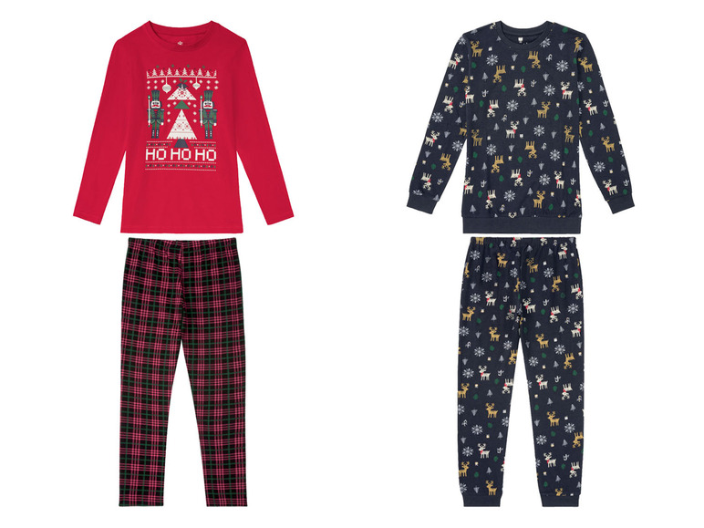 Gehe zu Vollbildansicht: pepperts Mädchen Weihnachts-Pyjama, mit Baumwolle - Bild 1